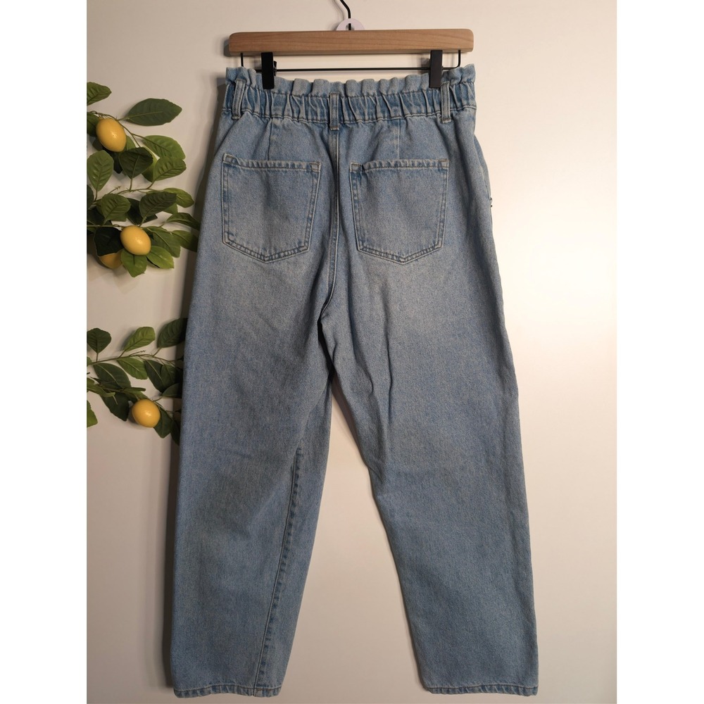 Forever 21 Paper Bag Denim Jeaens Sz M (Stretchy Waist) - Picture 2 of 2